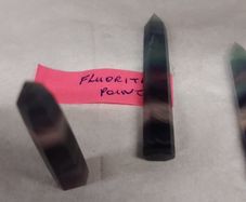 Fluorite crystal points