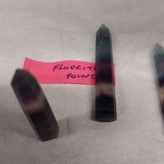 Fluorite crystal points