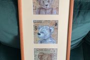 Framed Coco Fronsac teddy bear prints
