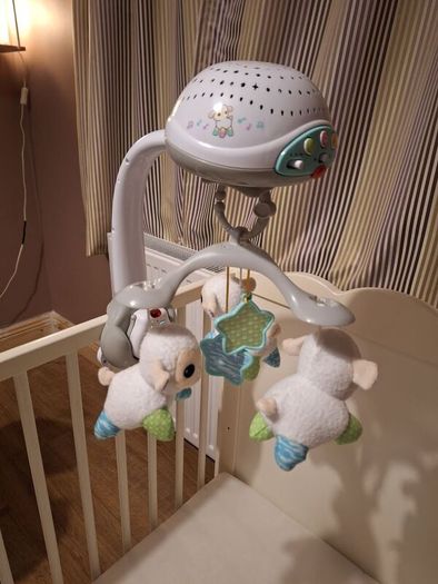 Ikea Cot and Mobile