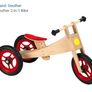 Balance bike and trike 2in1 wooden Image 2