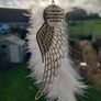 Memorial Angel Wing.  I will Hold You in My Heart Till I Hold You in Heaven. Hand made Free Postage Image 4