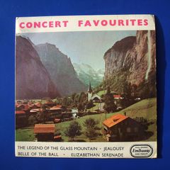CONCERT FAVOURITES (extended play vinyl single 1961) various classical music x 4 (excellent condition throughout)