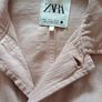 Zara Pale Pink Denim Jacket Image 4