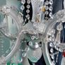 2 x silver 5 arm Chandelier Image 9