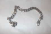 a solid silver  heavy  bracelet  stamped 925