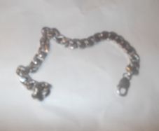a solid silver  heavy  bracelet  stamped 925