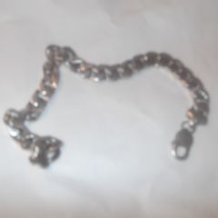 a solid silver  heavy  bracelet  stamped 925