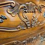 Mid 20th Century Italian Walnut Bombe Chest of Drawers Image 5