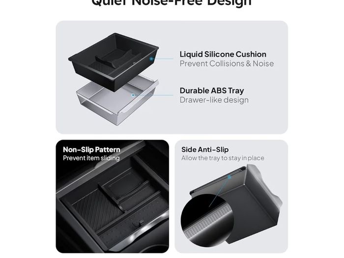 Tesla model 3 highland center console organiser