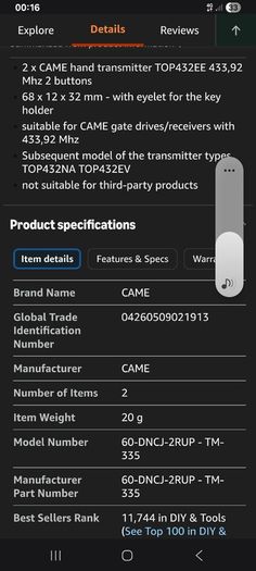 2 Gate Remote Fobs