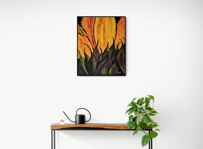 Original hand paint picture, painting by Strzala