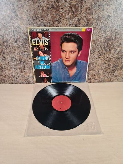 Elvis Presley Live In Action Vinyl Record Lp Holland  Nugget