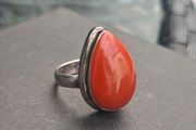 Vintage Ladies Teardrop Ring Sterling 925 Silver