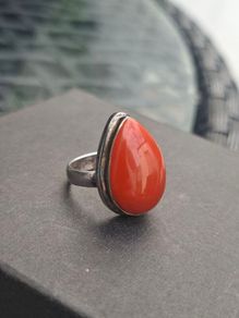 Vintage Ladies Teardrop Ring Sterling 925 Silver