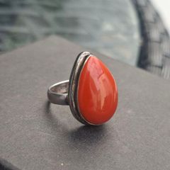 Vintage Ladies Teardrop Ring Sterling 925 Silver