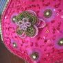 stunning bright pink chandelier ceiling light BNWT Image 4