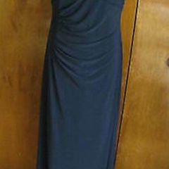 Lauren from Ralph Lauren, navy sequins dress double layer Jersey size 12/14