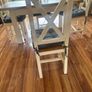 dinning room table , chairs and glass for top of table Image 4