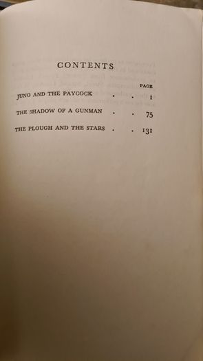 Sean O Casey. Three Plays. Published By Macmillan & Co London. 1962. Paperback In Good Condition.