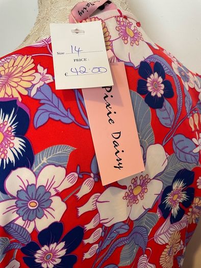 Pixie Daisy dress floral size 14 - New with tags