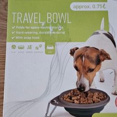 Brand New Zoofari Collapsible Travel Pet Bowl, 0.75L