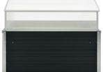 Greenhouse Anthracite 100x100x77 cm Galvanised Steel
