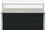 Greenhouse Anthracite 100x100x77 cm Galvanised Steel