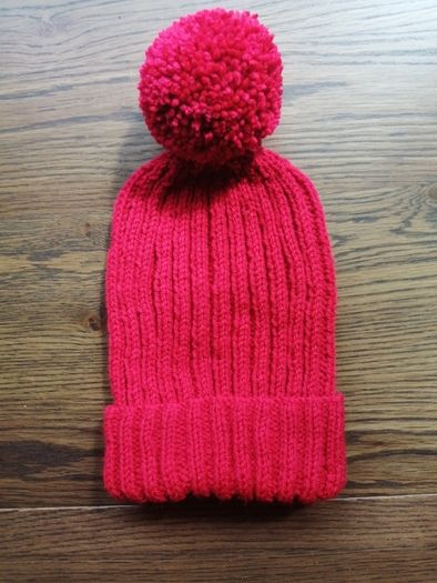 hand knitted adults bobble hats