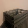 Small grey wooden planter Image 7
