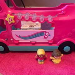 Little people Barbie bus with two figures
