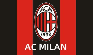 AC Milan football flag 5ft x 3ft.