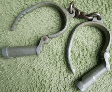 Antique 19th Century Handcuffs without Key