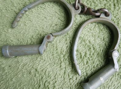Antique 19th Century Handcuffs without Key