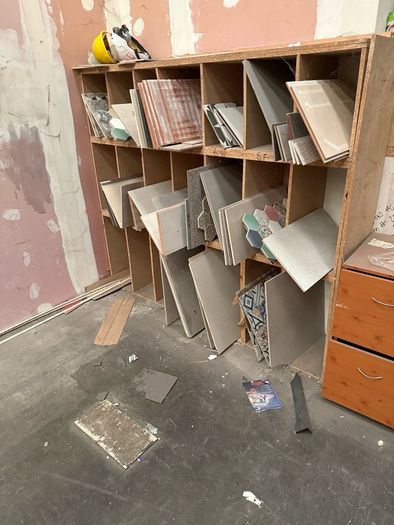 Tile shop liquidation clear out.