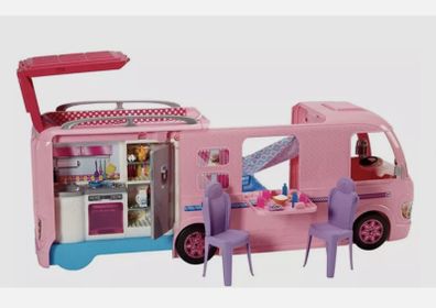 Barbie Dream Camper Van PlaySet Pool Water Slide Doll Caravan Gift Set