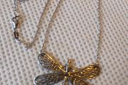 Dragon-fly sterling silver necklace