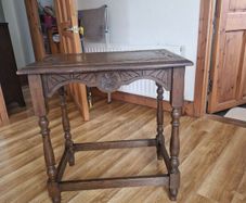 Antique lamp side table