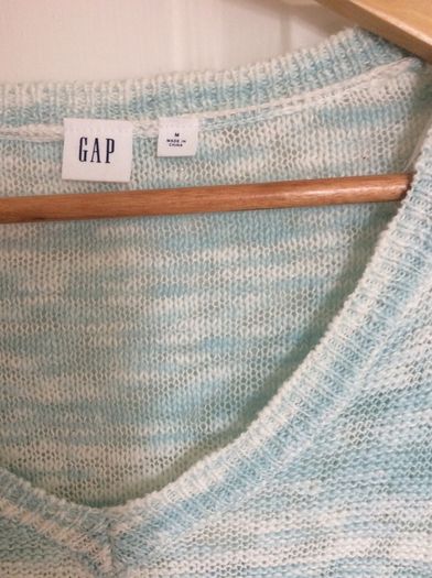 Turquoise and white jumper NEW