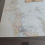 FRAMED LARGE MAP OF New Zealand Golden Opus Voyage February 1999 Howard & Meriel Image 8