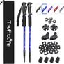 Hiking Walking Trekking Poles - 2 Pack With Antishock And Quick Lock System, Telescopic, Collapsible, Ultralight For Hiking, Camping, Mountaining, Backpacking, Walking, Trekking MULTIPLE COLOURS AVAILABLE (FREE POSTAGE) Image 4
