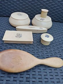 Antique Ivory Dressing Table Set, 1910