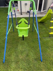 Folding baby swing