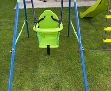 Folding baby swing