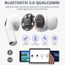 Wireless Earbuds, Bluetoth 5.3 Headphones in ear, Stereo Earphones IP7 Waterproof, Built HD in Mic, ENC Noise Cancelling, Premium Sound with 30H Playtime, Headset for Running, Gym,Sports, White (FREE POSTAGE) Image 5
