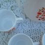Vintage  1970s Arcopal France Milk Glass Jug and Cups Set Image 10