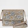 Brand new river island gold glitter should bag Image 4