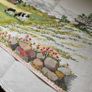 Hand Made Cross Stitch Embroidy - Classic Farm Scene Image 9