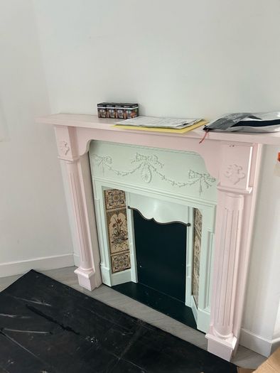 Fireplace and surround