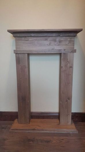 Fireplace surround brown "Brownie", NEW